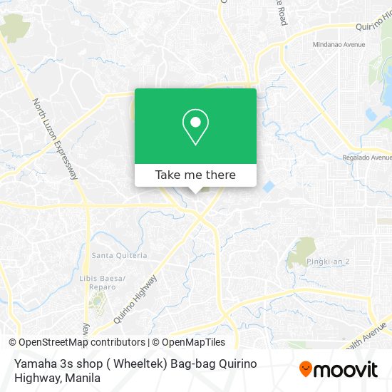 Yamaha 3s shop ( Wheeltek) Bag-bag Quirino Highway map