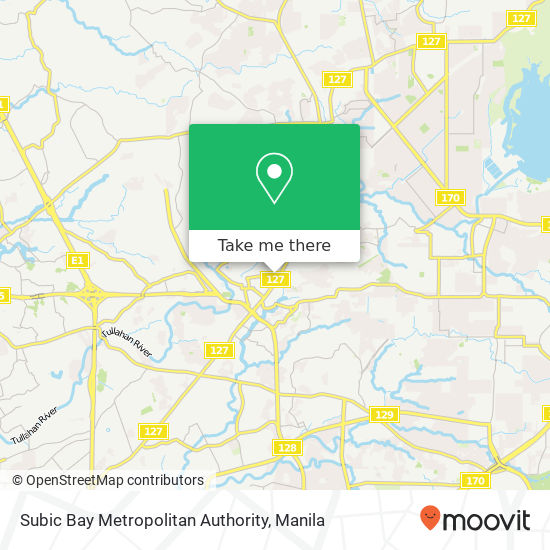Subic Bay Metropolitan Authority map