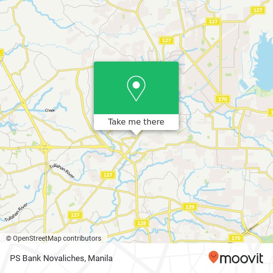 PS Bank Novaliches map