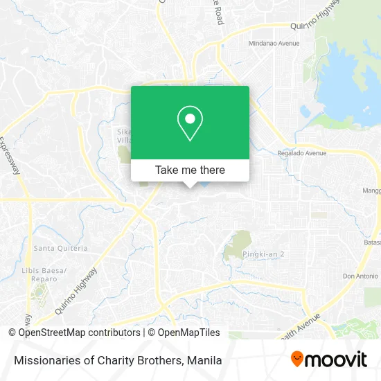 Missionaries of Charity Brothers map
