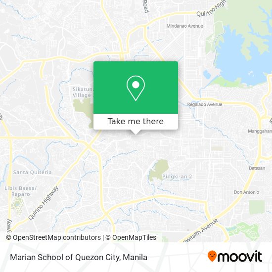 Marian School of Quezon City map