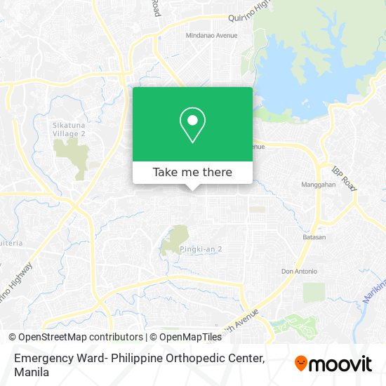 Emergency Ward- Philippine Orthopedic Center map