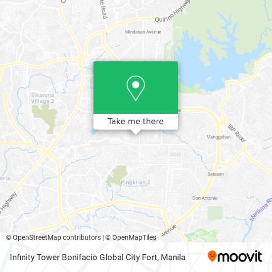 Infinity Tower Bonifacio Global City Fort map