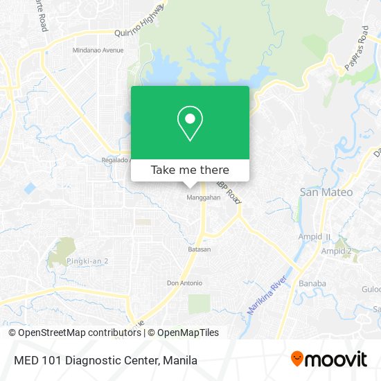MED 101 Diagnostic Center map