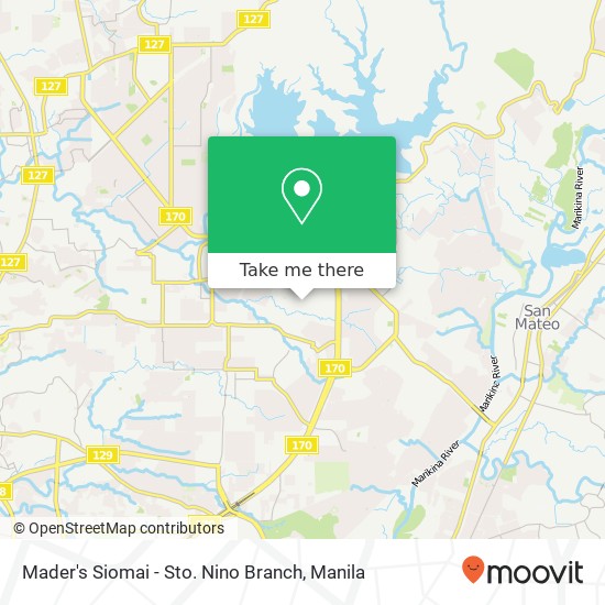 Mader's Siomai - Sto. Nino Branch map