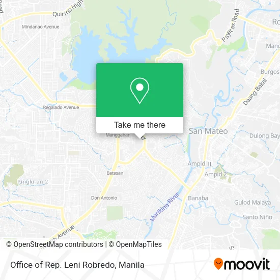 Office of Rep. Leni Robredo map