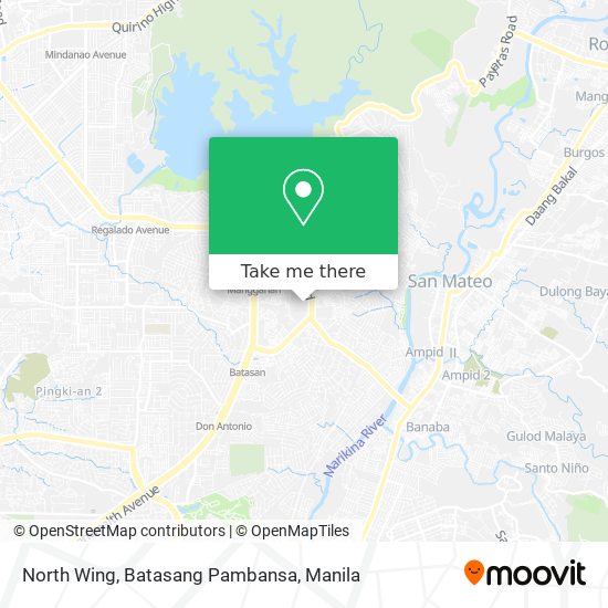 North Wing, Batasang Pambansa map