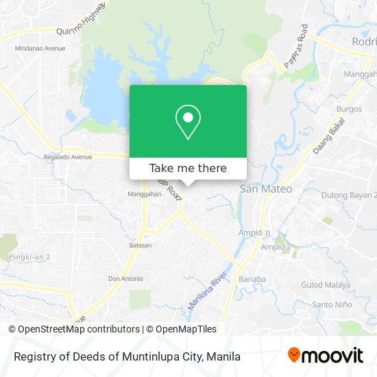 Registry of Deeds of Muntinlupa City map