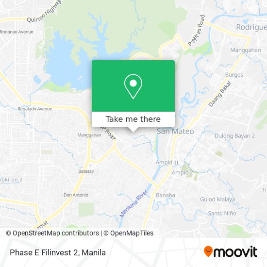 Phase E Filinvest 2 map