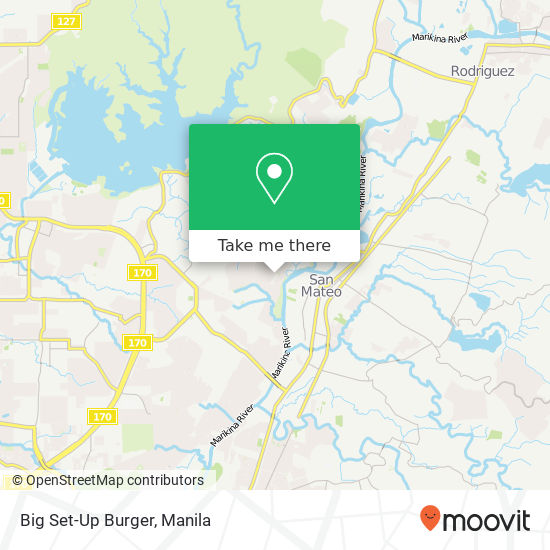 Big Set-Up Burger map