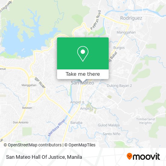 San Mateo Hall Of Justice map