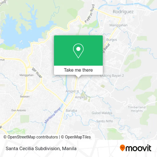 Santa Cecilia Subdivision map