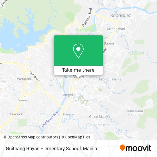 Guitnang Bayan Elementary School map