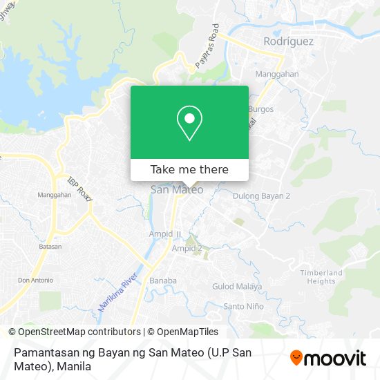 Pamantasan ng Bayan ng San Mateo (U.P San Mateo) map