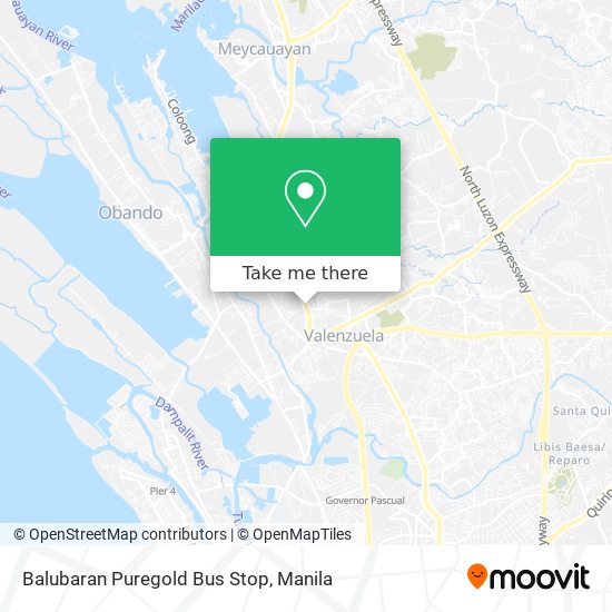 Balubaran Puregold Bus Stop map