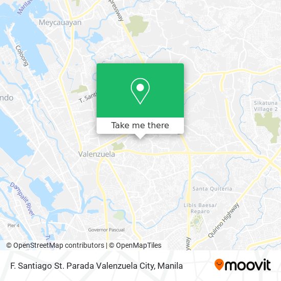 F. Santiago St. Parada Valenzuela City map