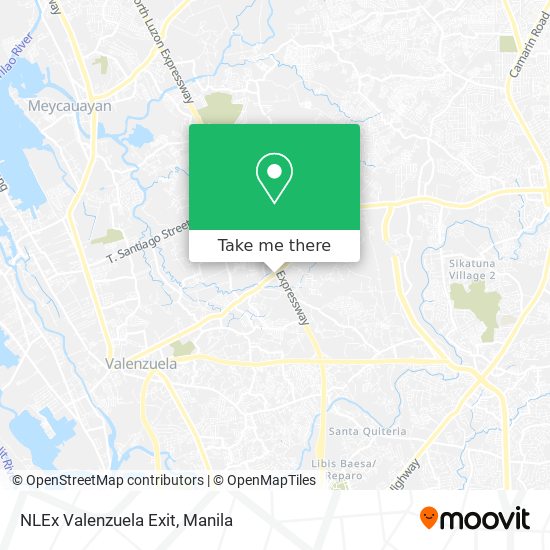 NLEx Valenzuela Exit map