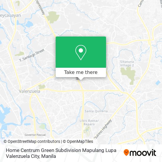 Home Centrum Green Subdivision Mapulang Lupa Valenzuela City map