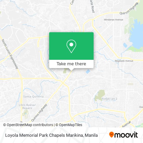 Loyola Memorial Park Chapels Marikina map