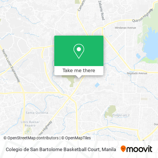 Colegio de San Bartolome Basketball Court map