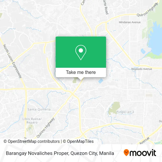 Barangay Novaliches Proper, Quezon City map