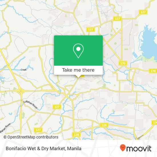 Bonifacio Wet & Dry Market map