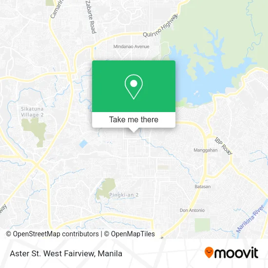 Aster St. West Fairview map