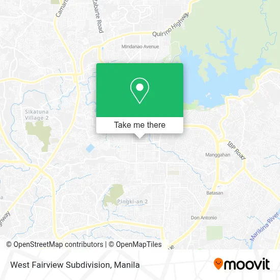 West Fairview Subdivision map
