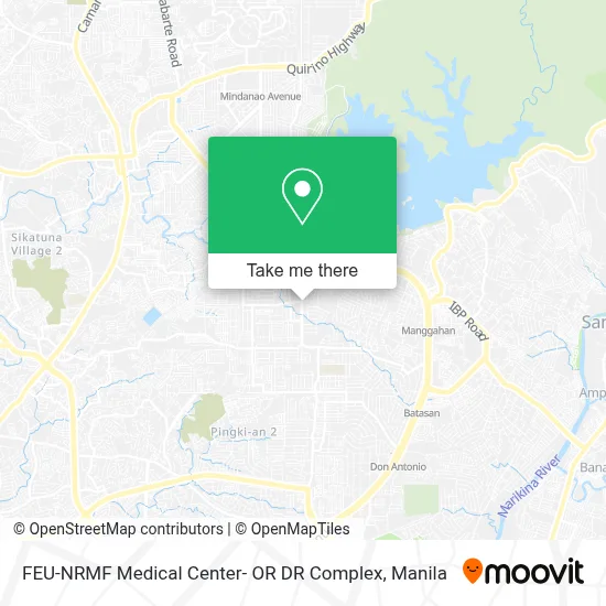 FEU-NRMF Medical Center- OR DR Complex map