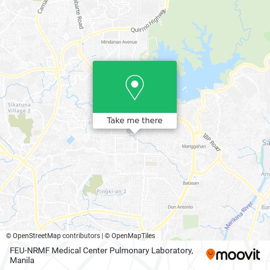 FEU-NRMF Medical Center Pulmonary Laboratory map