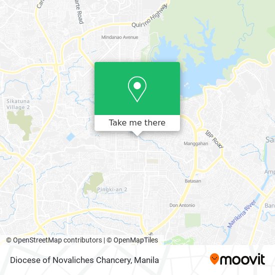 Diocese of Novaliches Chancery map