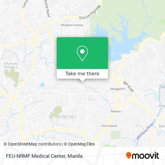 FEU-NRMF Medical Center map