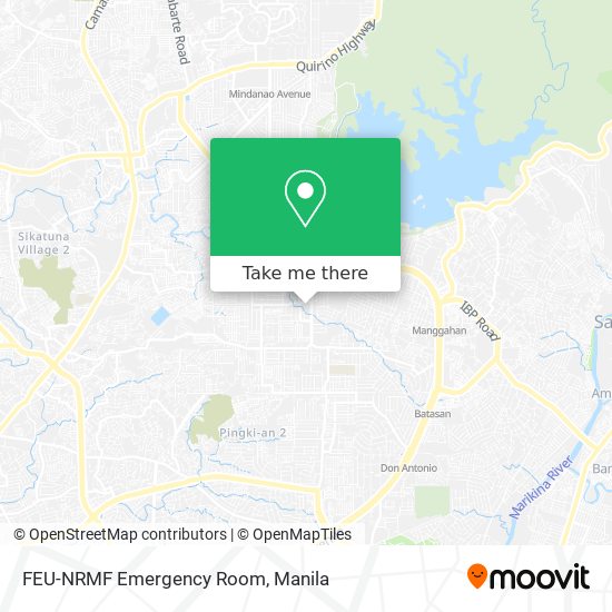 FEU-NRMF Emergency Room map