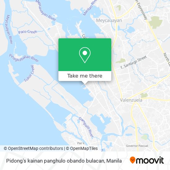 Pidong's kainan panghulo obando bulacan map