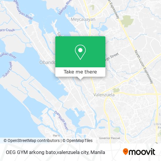 OEG GYM  arkong bato,valenzuela city map