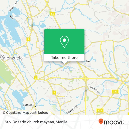 Sto. Rosario church maysan map