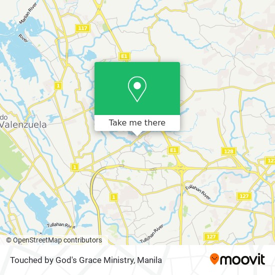 Touched by God's Grace Ministry map