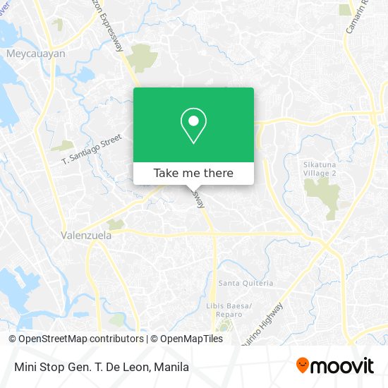 Mini Stop Gen. T. De Leon map