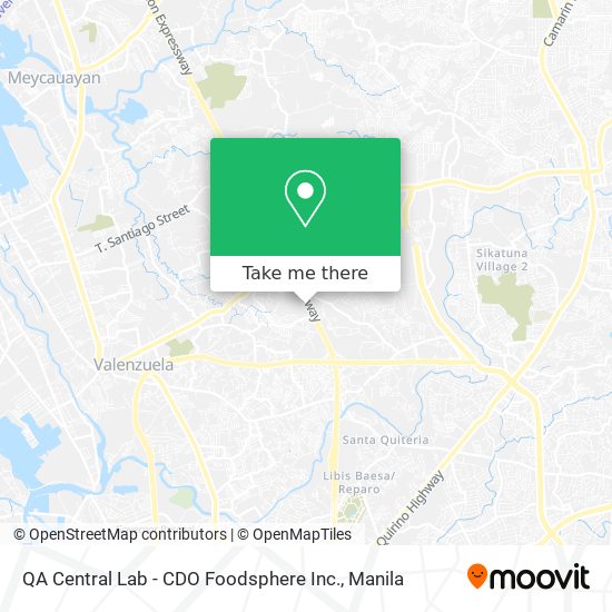 QA Central Lab - CDO Foodsphere Inc. map