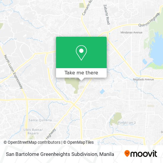 San Bartolome Greenheights Subdivision map