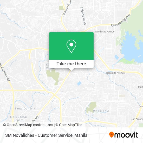 SM Novaliches - Customer Service map