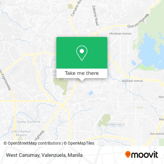 West Canumay, Valenzuela map