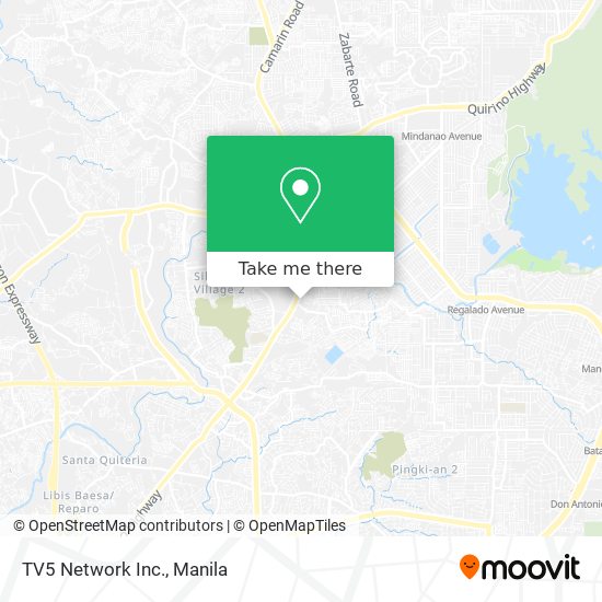 TV5 Network Inc. map