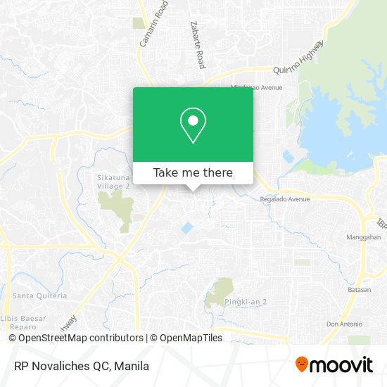 Novaliches Quezon City Map How To Get To Rp Novaliches Qc In Quezon City By Bus Or Train?