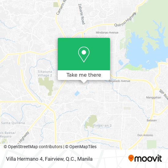 Villa Hermano 4, Fairview, Q.C. map