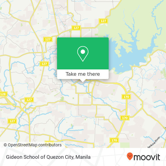 Gideon School of Quezon City map
