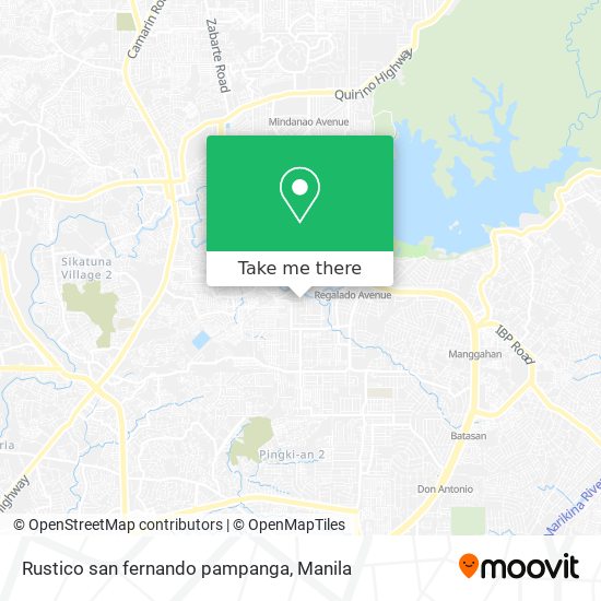 Rustico san fernando pampanga map