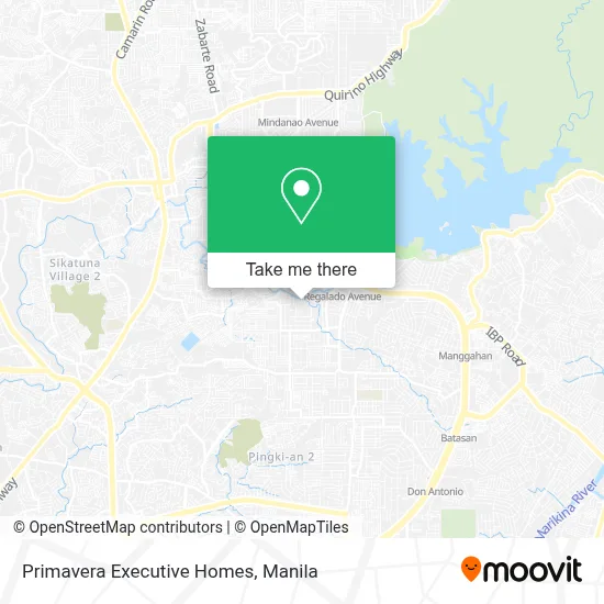 Primavera Executive Homes map