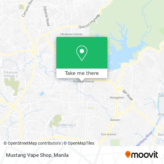 Mustang Vape Shop map