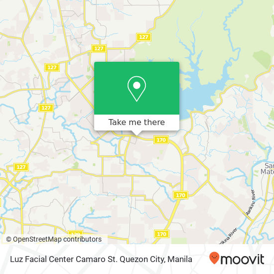 Luz Facial Center Camaro St. Quezon City map